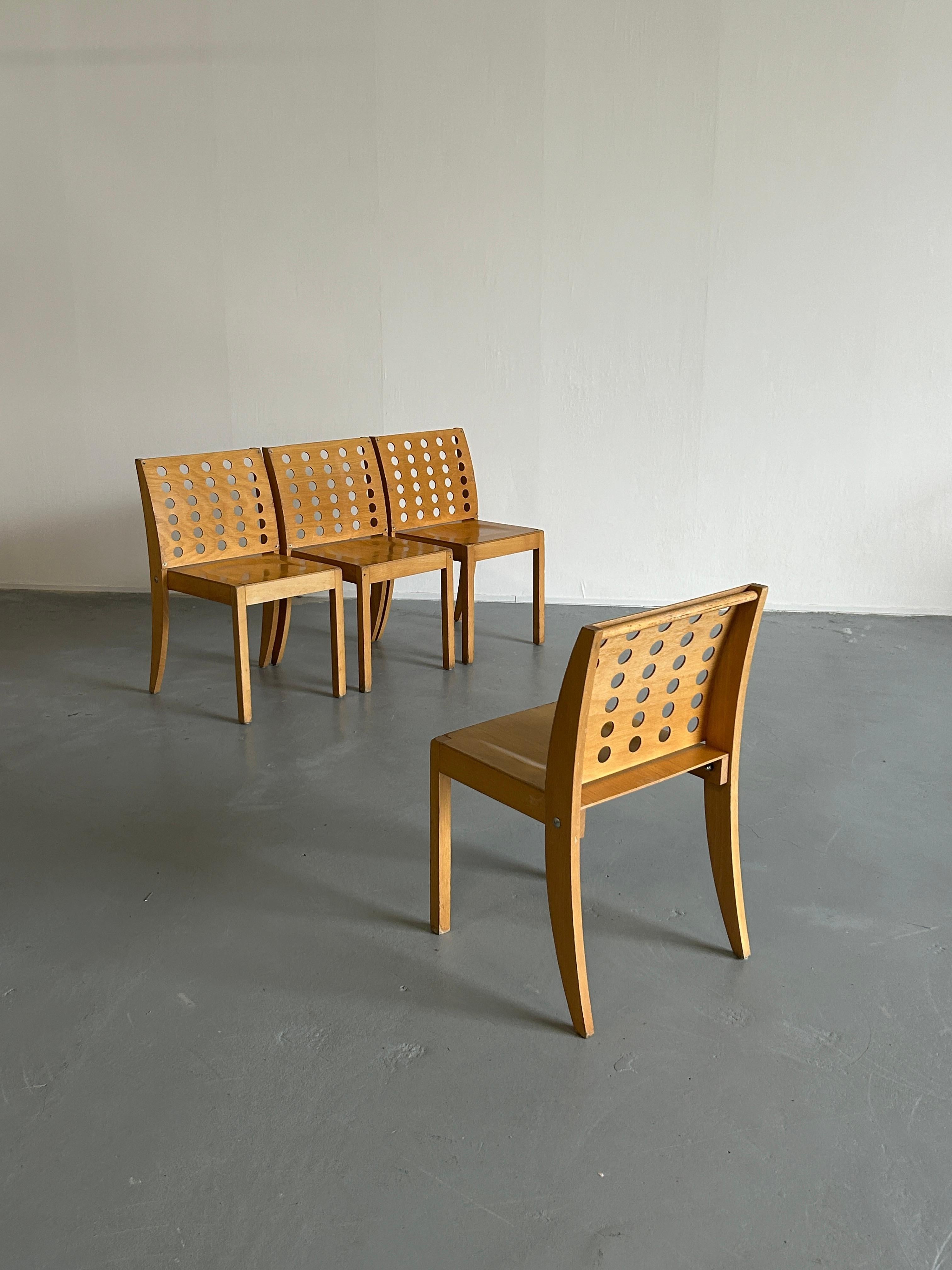 Mid-Century Modern Set of 4 Vintage Thonet S471 Mid-Century-Modern Chairs by Christoph Zschocke