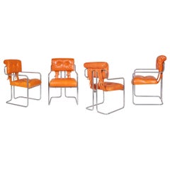 Set di 4 sedie vintage Tucroma di G. Faleschini per Mariani, Italia, anni '70