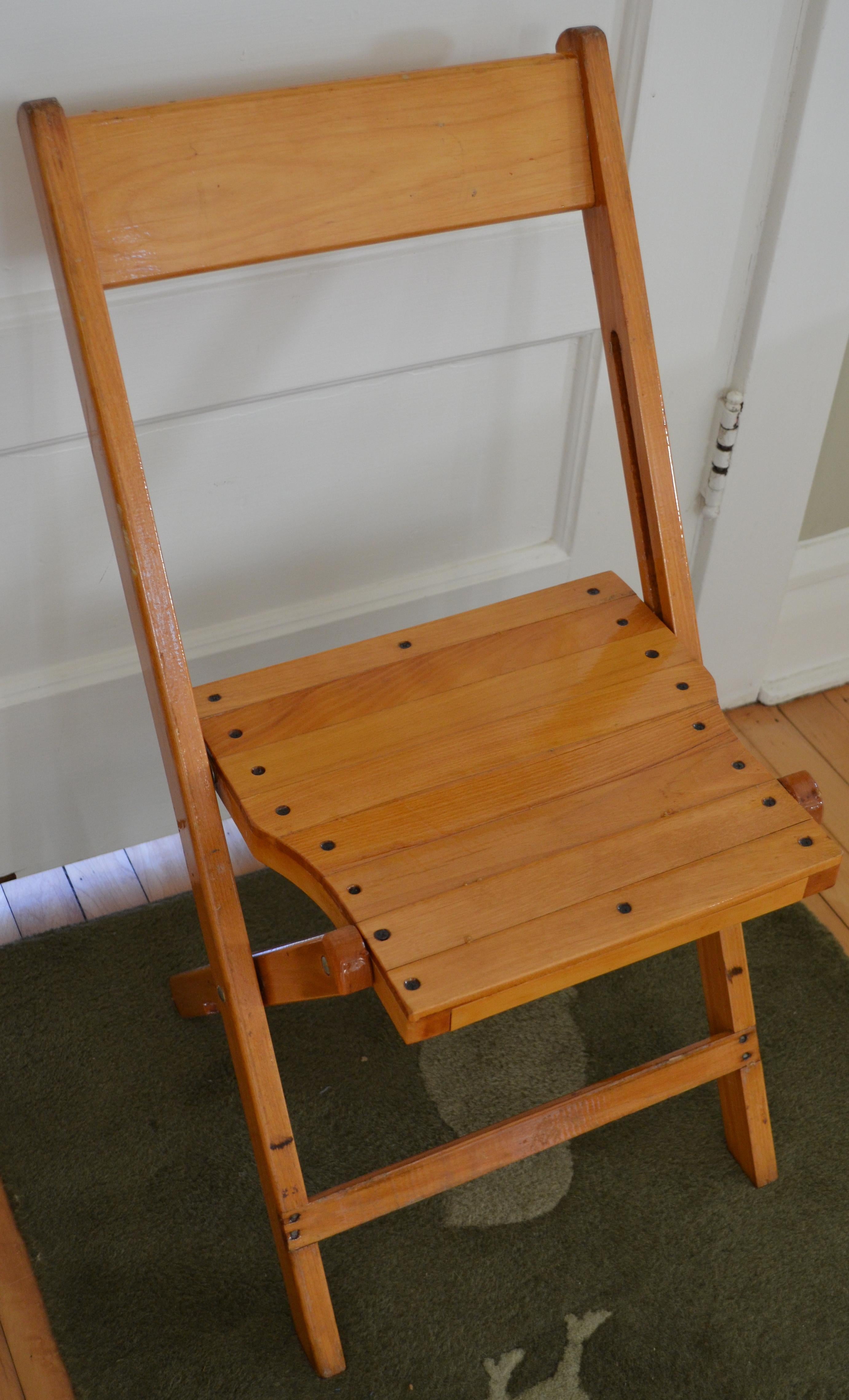 old wooden folding chairs sale