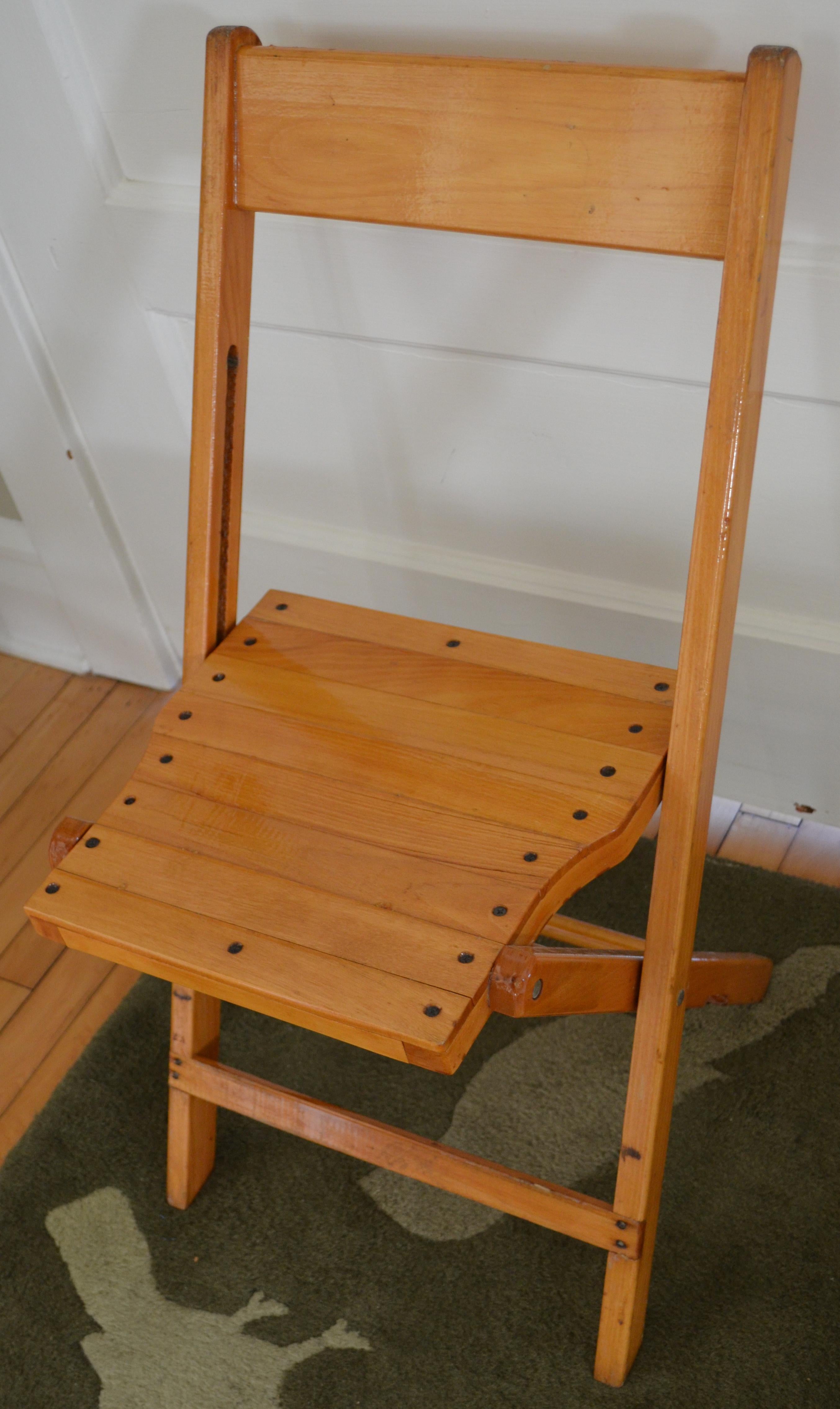 antique wooden folding chairs