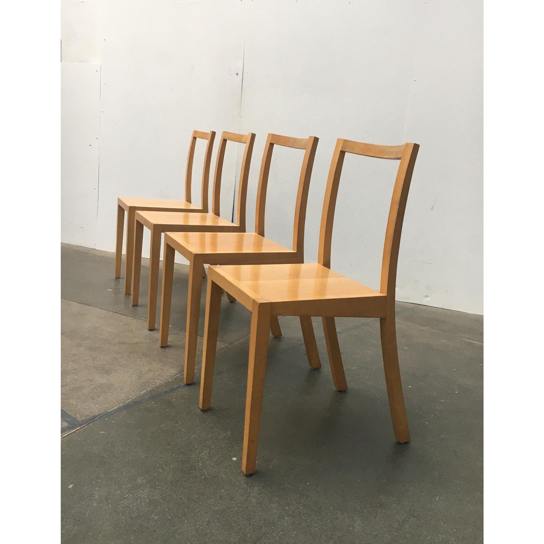 Set di 4 sedie da pranzo in legno vintage di Sirch, Bitzer, anni '90 in vendita 3