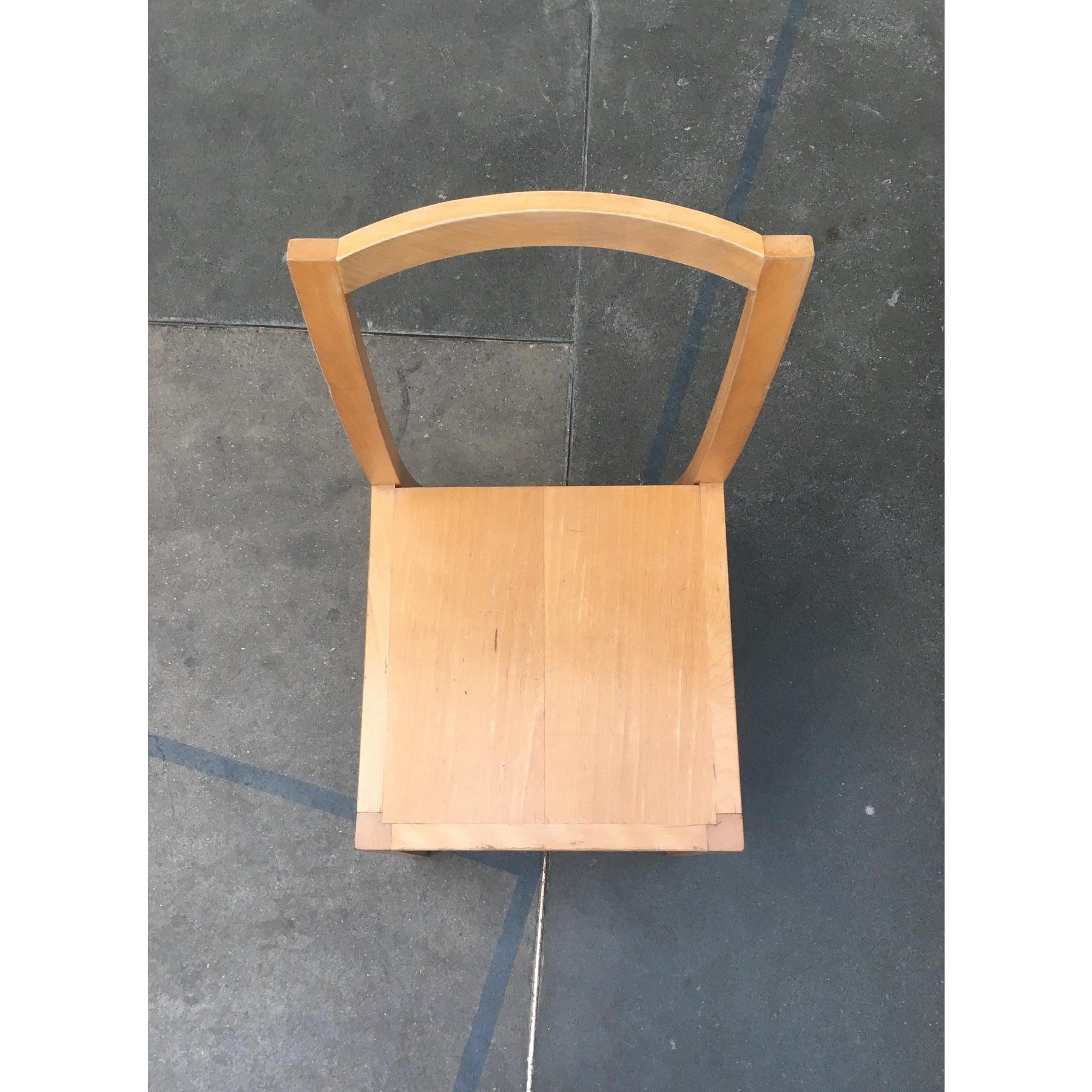 Legno Set di 4 sedie da pranzo in legno vintage di Sirch, Bitzer, anni '90 in vendita