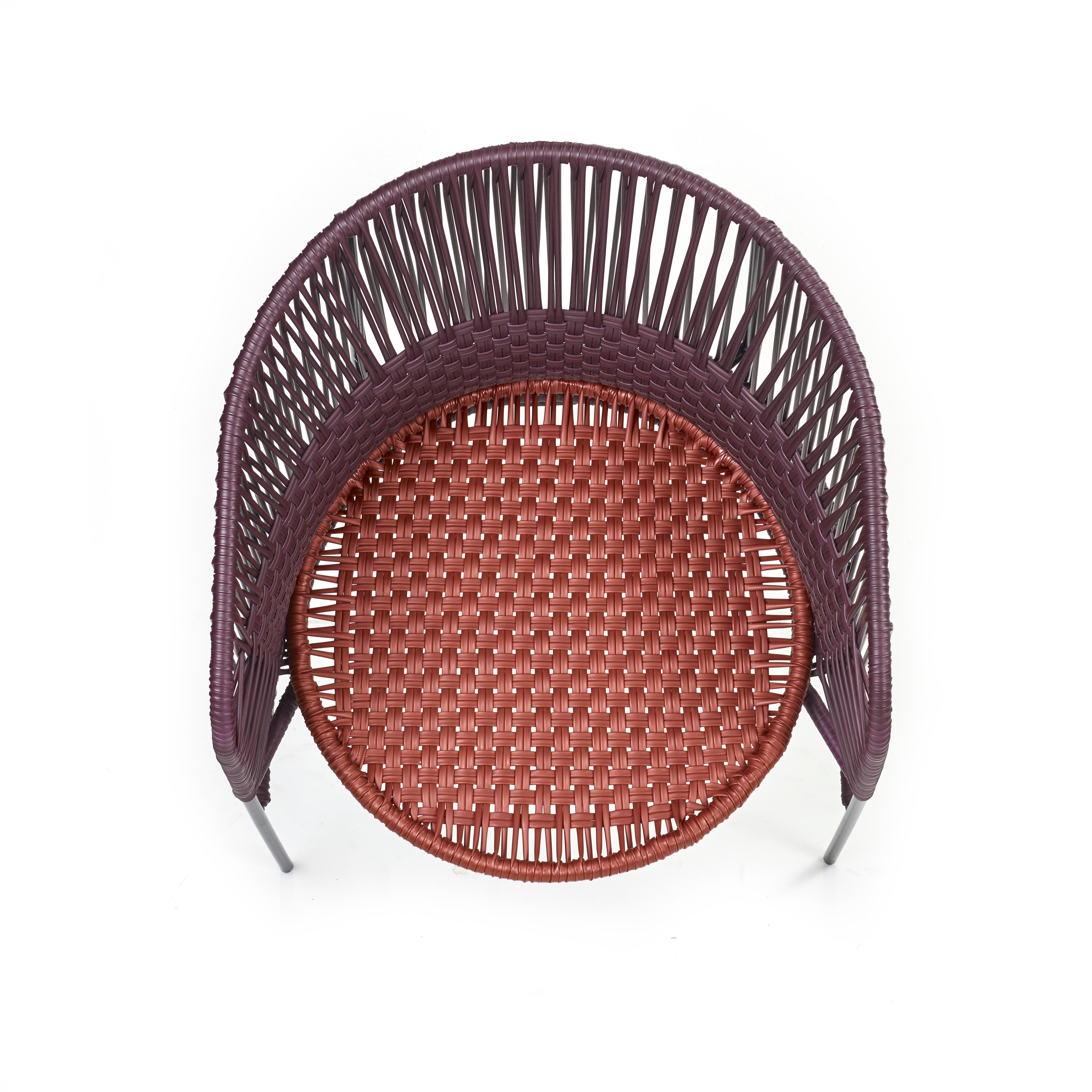 Set di 4 sedie da pranzo Caribe Chic arancio viola di Sebastian Herkner In condizioni Nuovo in vendita a Geneve, CH