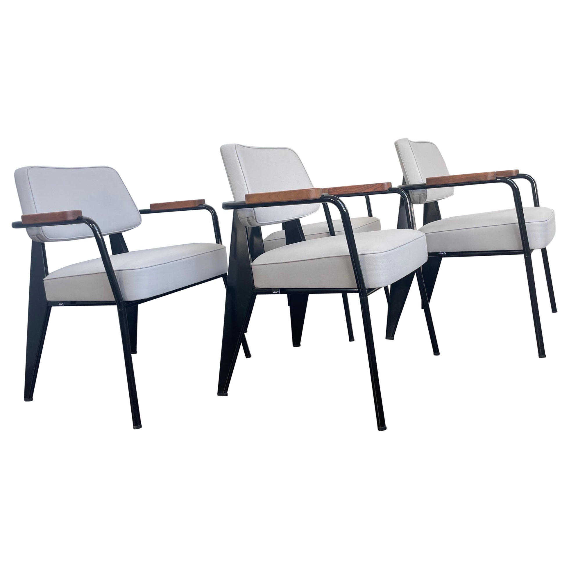 Set of 4 - Vitra Jean Prouve Fauteuil Direction Chair