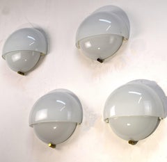 Set of 4 wall lamp model. Mania by Vico Magistretti for Artemide, Italy, 1970s