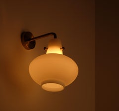 Set of 4 wall lamps by Hans Bergström, Sweden, 1950s