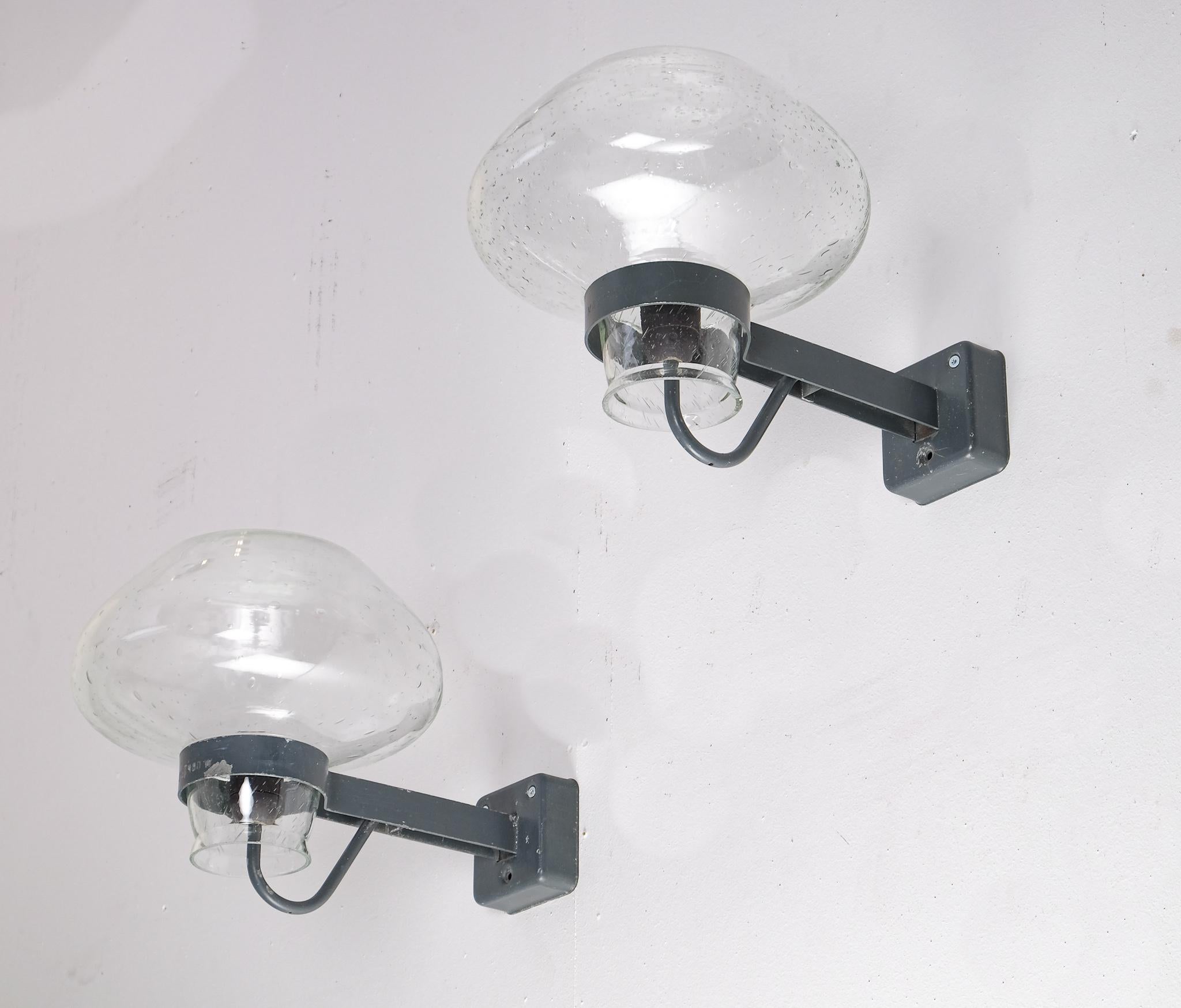 Swedish Set of 4 Wall Lamps designed by Gunnar Asplund for ASEA, 1950s For Sale