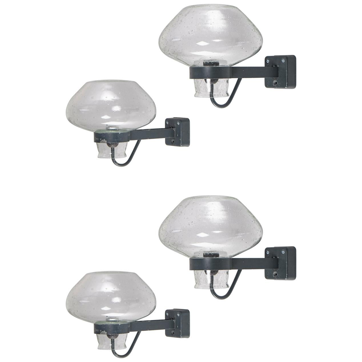 Set of 4 Wall Lamps designed by Gunnar Asplund for ASEA, 1950s