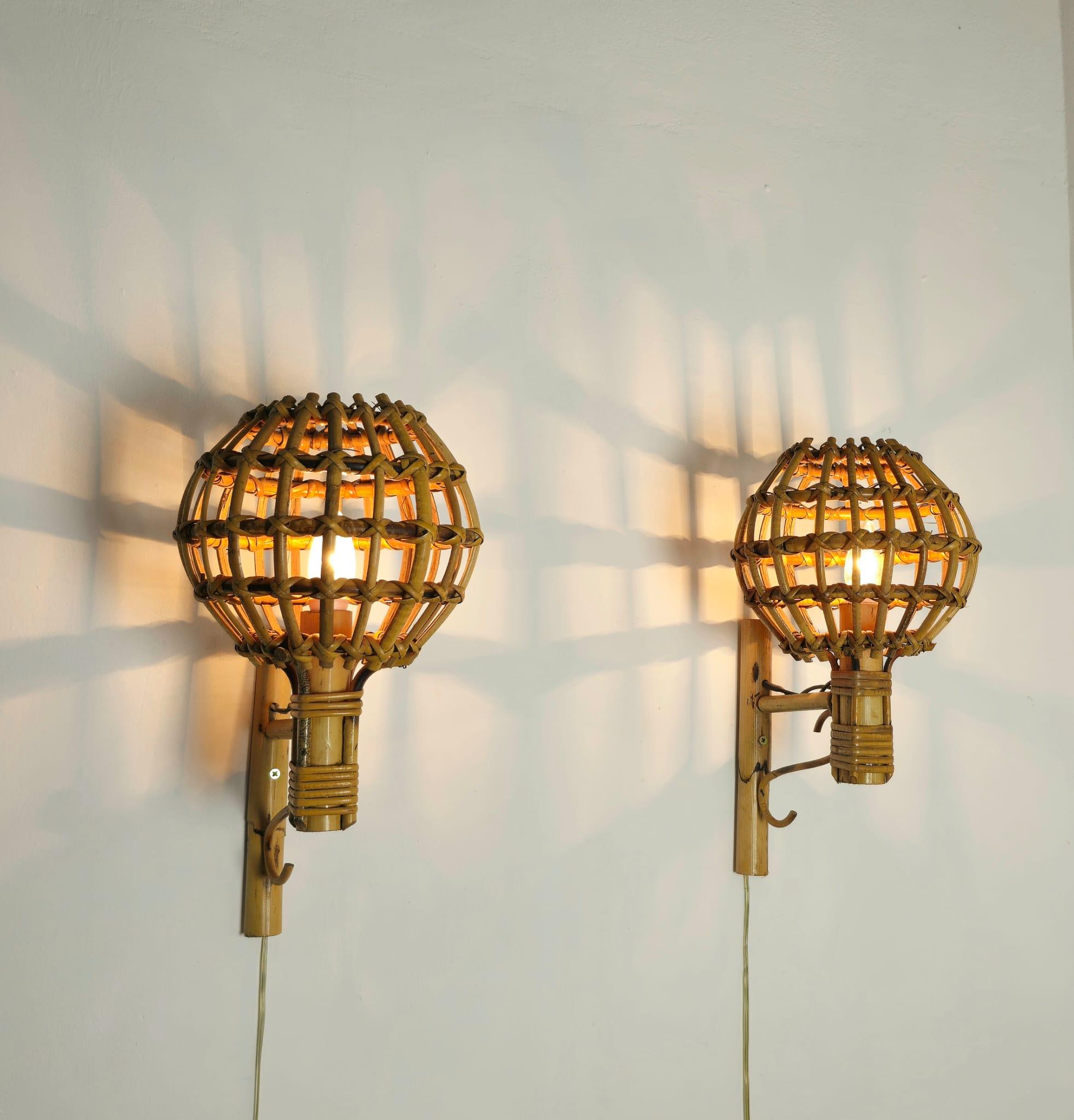 Set of 4 Wall Lamps In The Style Of The French Designer Louis Sognot 1960s 6