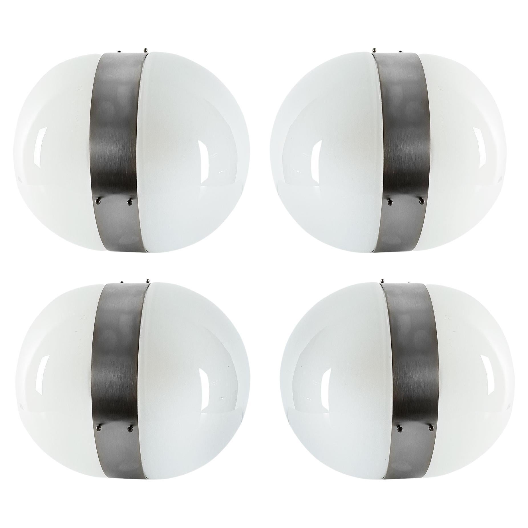 Set of 4 wall lights by Sergio Mazza for Artemide – 1963