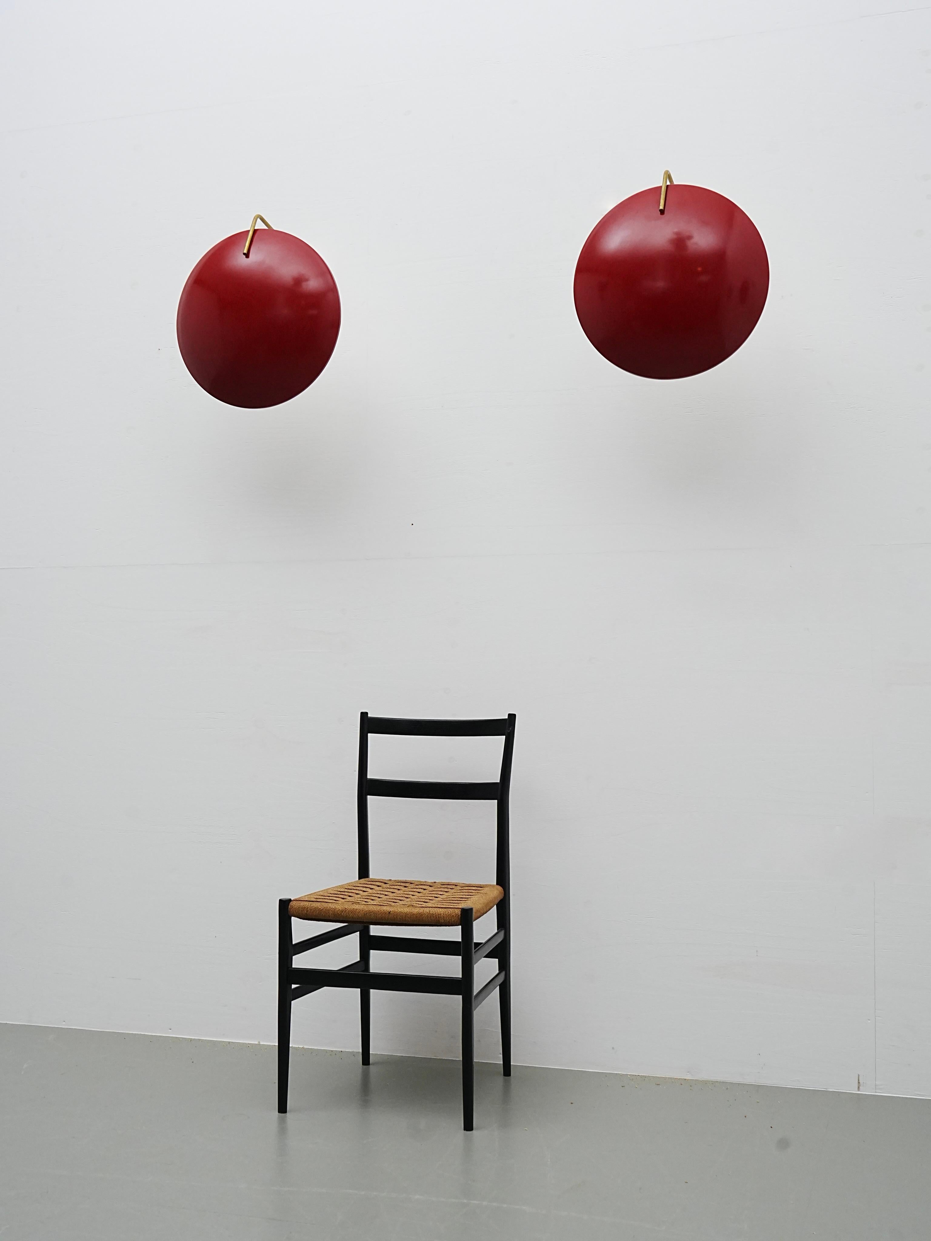 Juego de 4 Apliques de Stilnovo (marcado) en Metal y Latón, Italia, Años 60 en venta 4