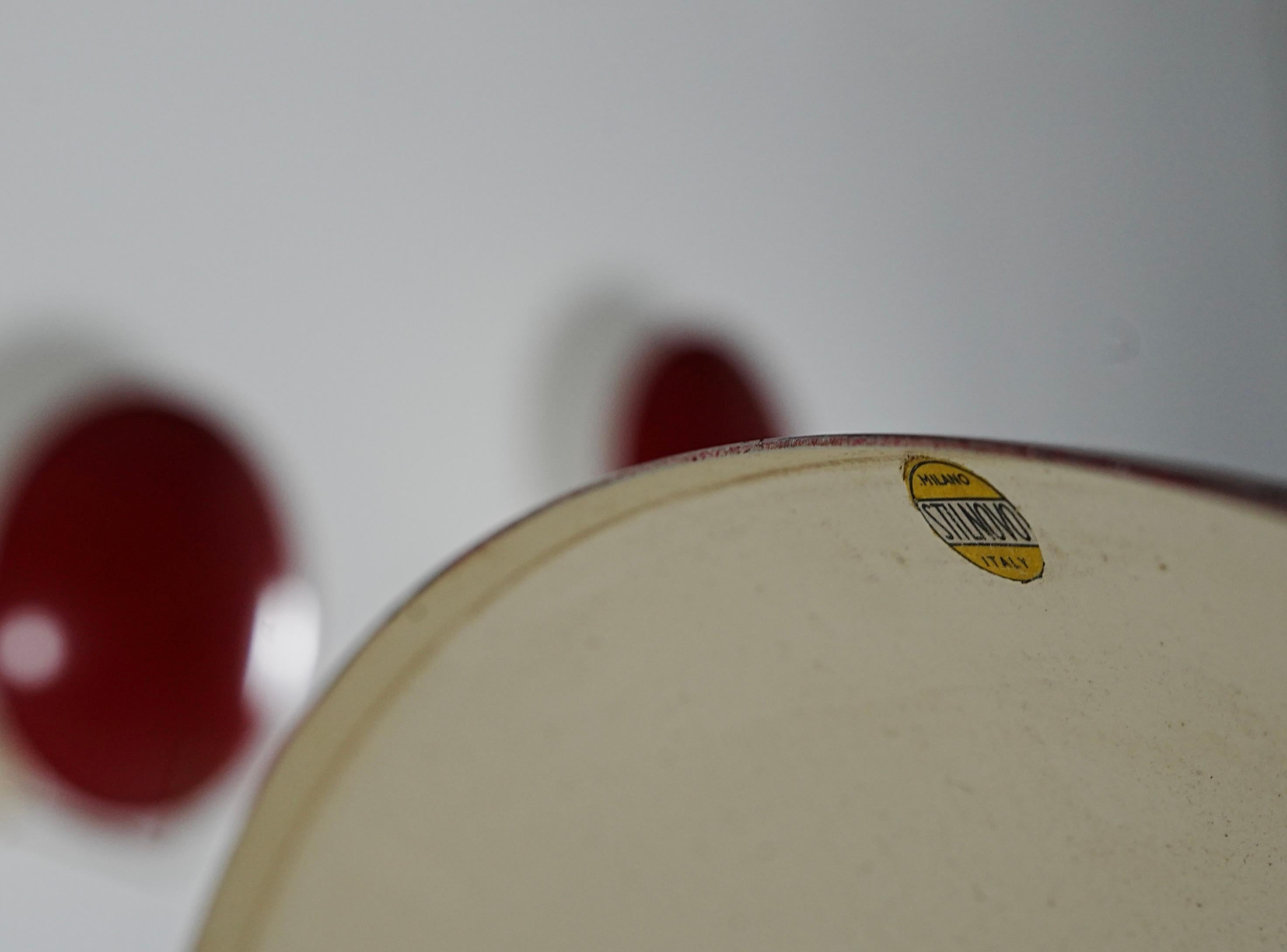 Juego de 4 Apliques de Stilnovo (marcado) en Metal y Latón, Italia, Años 60 en venta 1