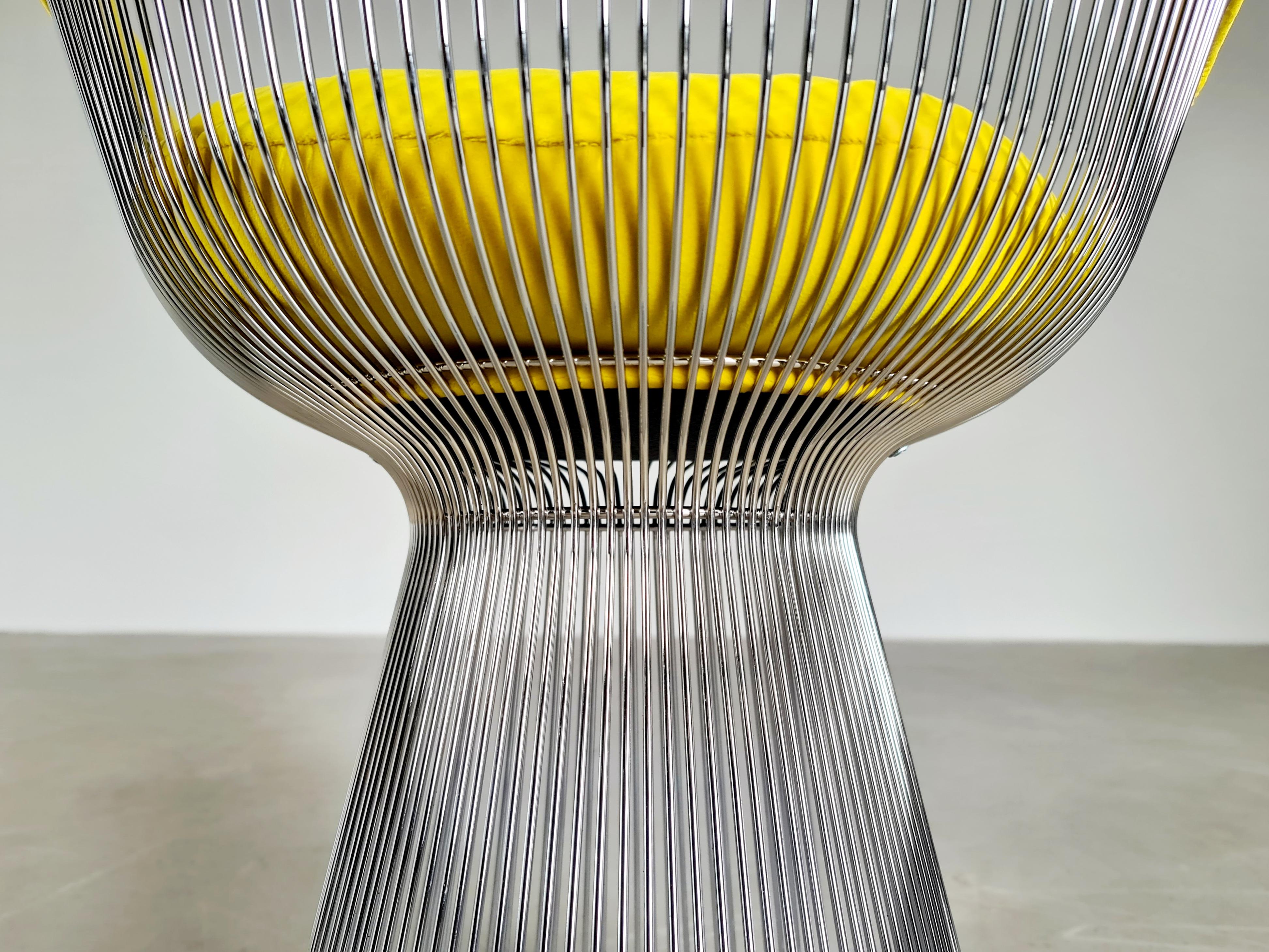 Set of 4 Warren Platners Chairs by Knoll International 2