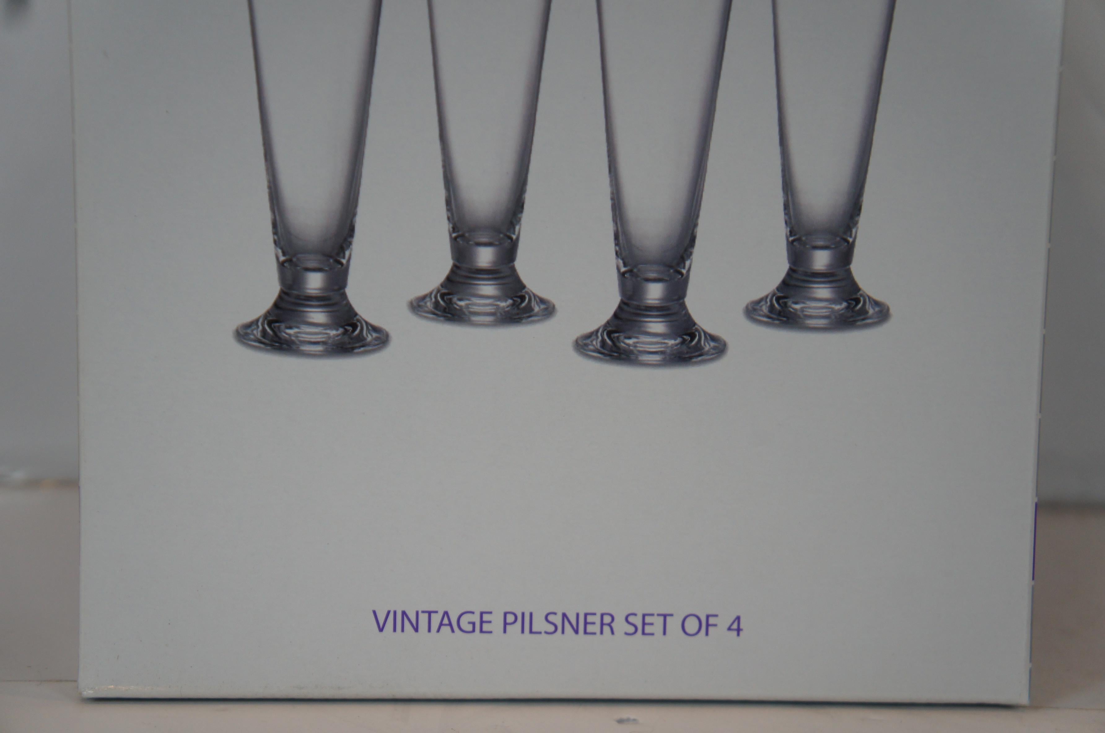 Set of 4 Waterford Marquis Crystal Vintage Pilsner Glasses Beer Germany 102087M 6