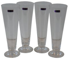 Set of 4 Waterford Marquis Crystal Vintage Pilsner Glasses Beer Germany 102087M