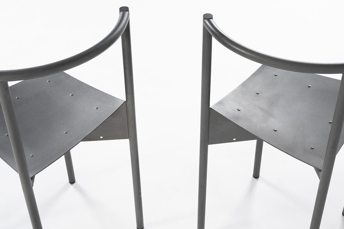 Ensemble de 4 chaises Wendy Wright de Philippe Starck pour Disform 1986 en vente 5