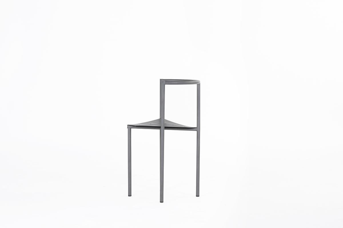 20ième siècle Ensemble de 4 chaises Wendy Wright de Philippe Starck pour Disform 1986 en vente