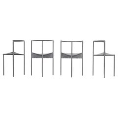 Vintage Set of 4 Wendy Wright chairs by Philippe Starck for Disform 1986