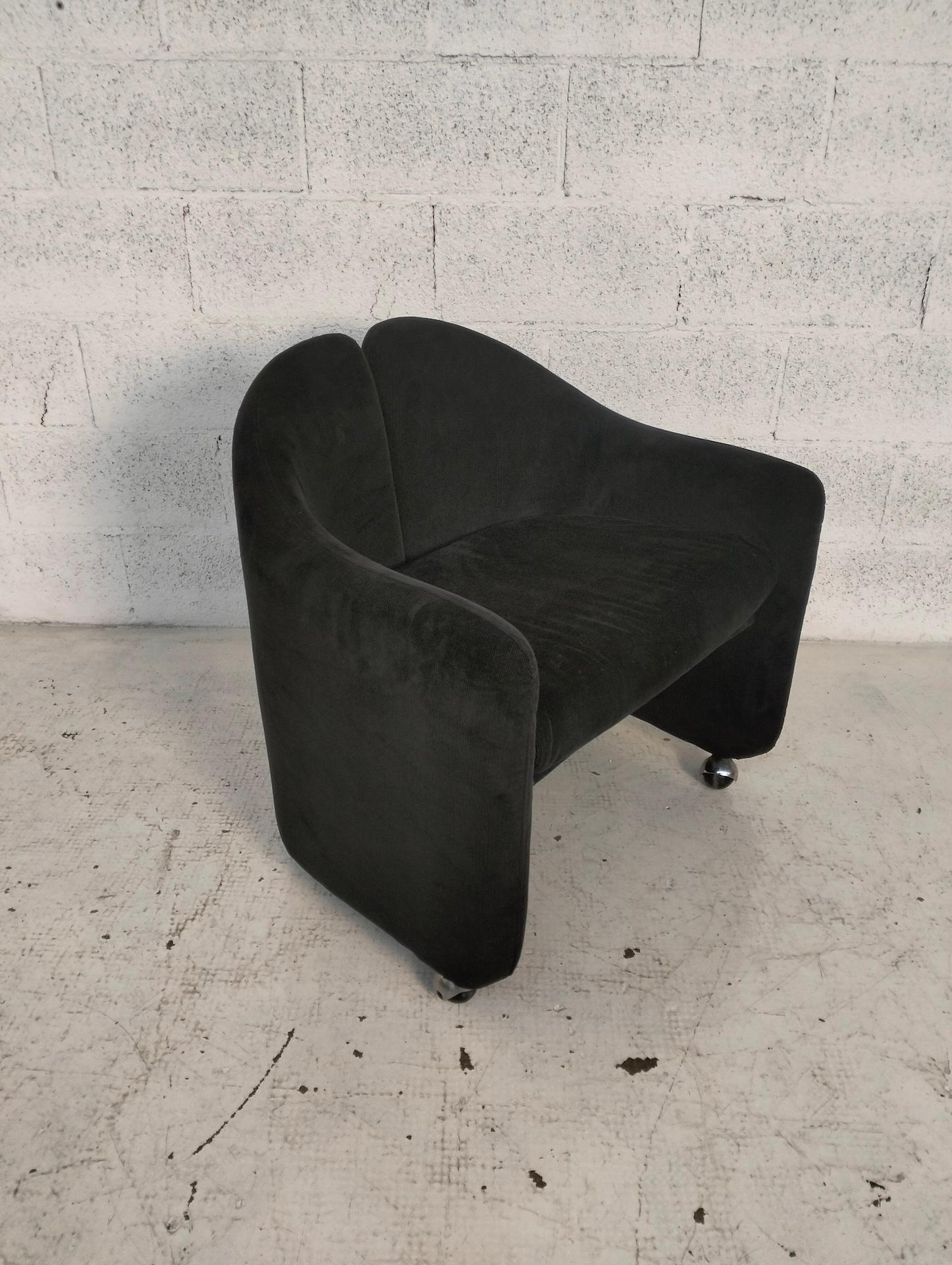 Fin du 20e siècle Ensemble de 4 chaises à roues PS142 mod. d'Eugenio Gerli pour Tecno des années 70, Italie en vente