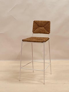 Lot de 4 tabourets de comptoir 'Campagne' blancs par Design Frères