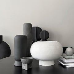 Set of 4 White Kabin Vase Fat by 101 Copenhagen