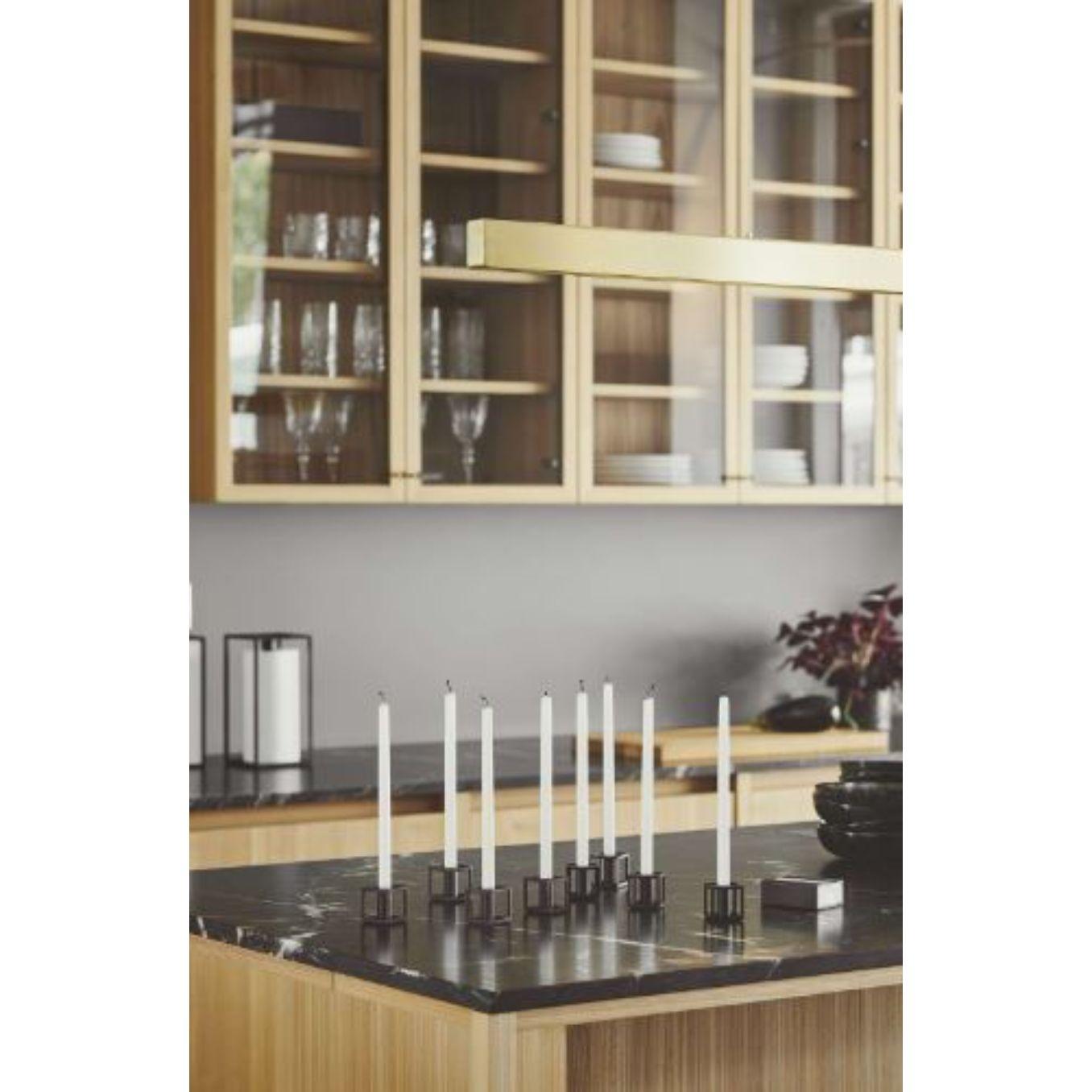 Set di 4 portacandele bianchi Kubus 1 di By Lassen in vendita 2