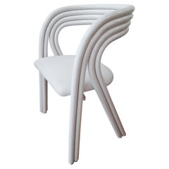 Set of 4 White Painted Dutch Bentwood Armchairs by Jan des Bouvrie for Rohé Noor