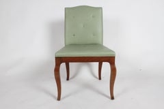 Satz von 4 Ess- oder Spielstühlen im William Billy Haines-Stil - Moderne Cabriole-Beine