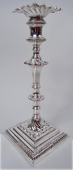 4er-Set englischer Kerzenleuchter im georgianischen Stil von William Cafe, 1767