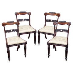 Set di 4 sedie da pranzo William IV Rosewood