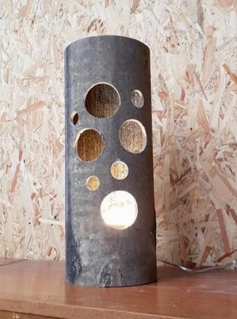 Milieu du XXe siècle Ensemble de 4 lampes en béton Willy Guhl en vente