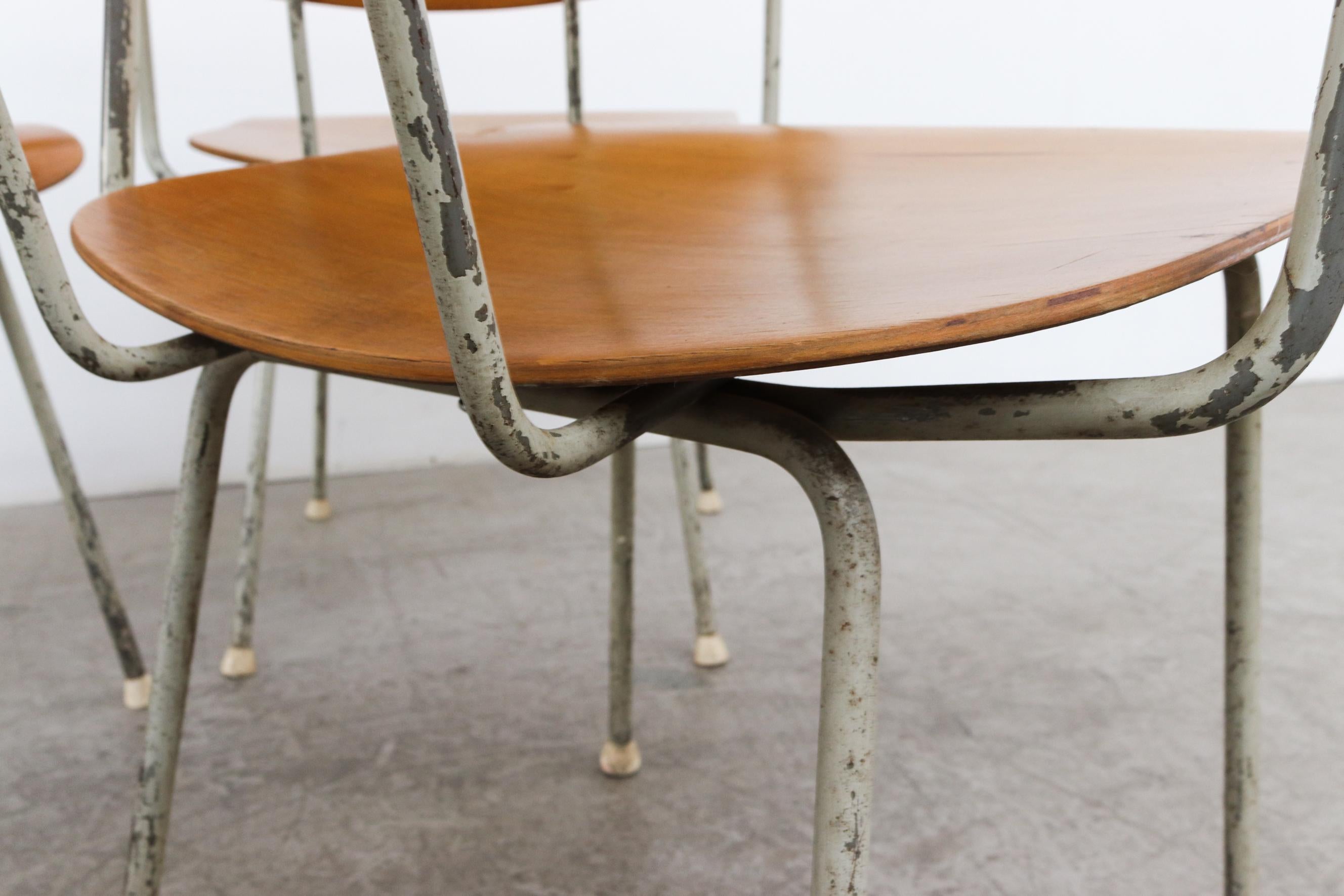 4er-Set  Wim Rietveld Modell „216“ Sessel für Gispen im Angebot 10
