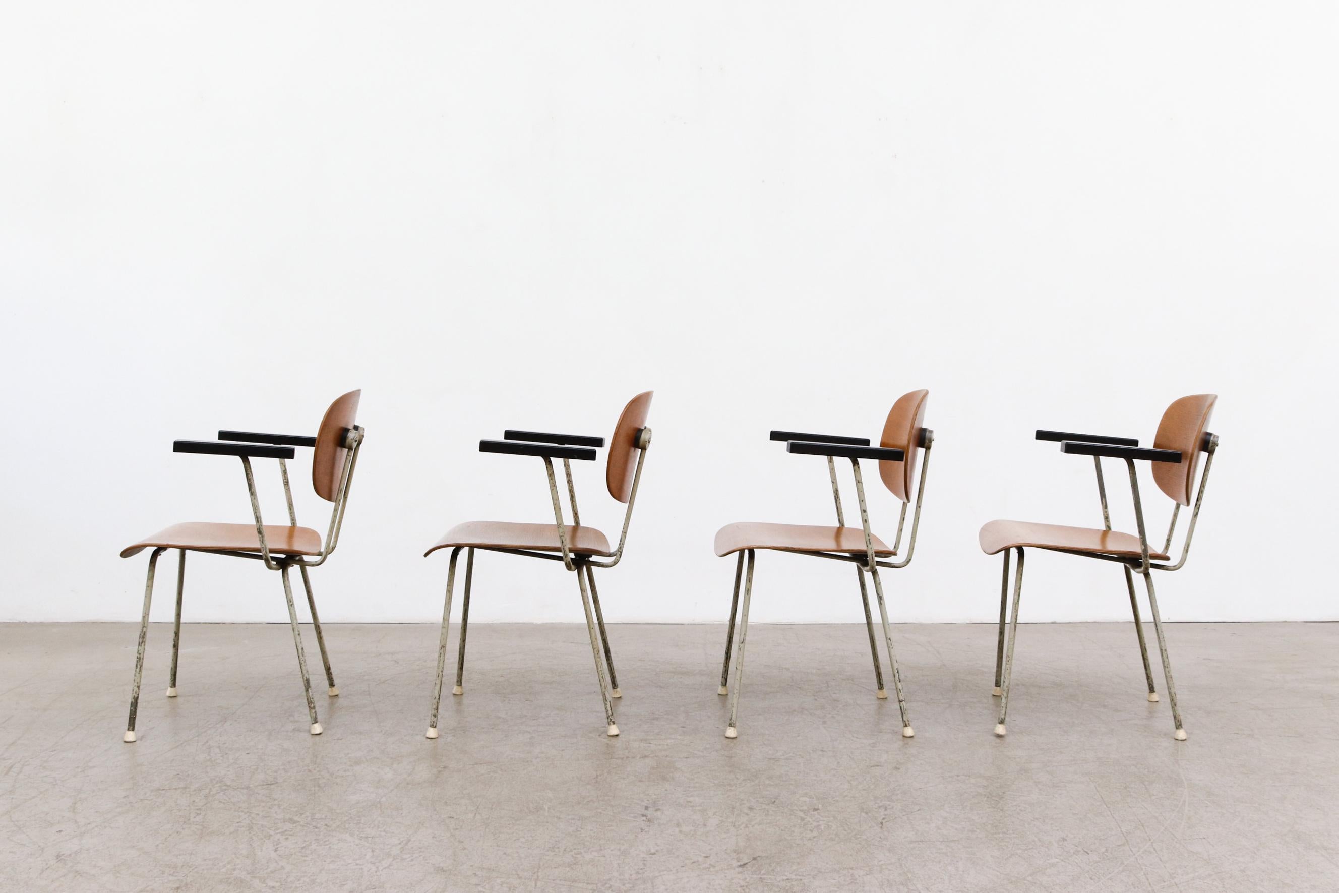 4er-Set  Wim Rietveld Modell „216“ Sessel für Gispen (Niederländisch) im Angebot