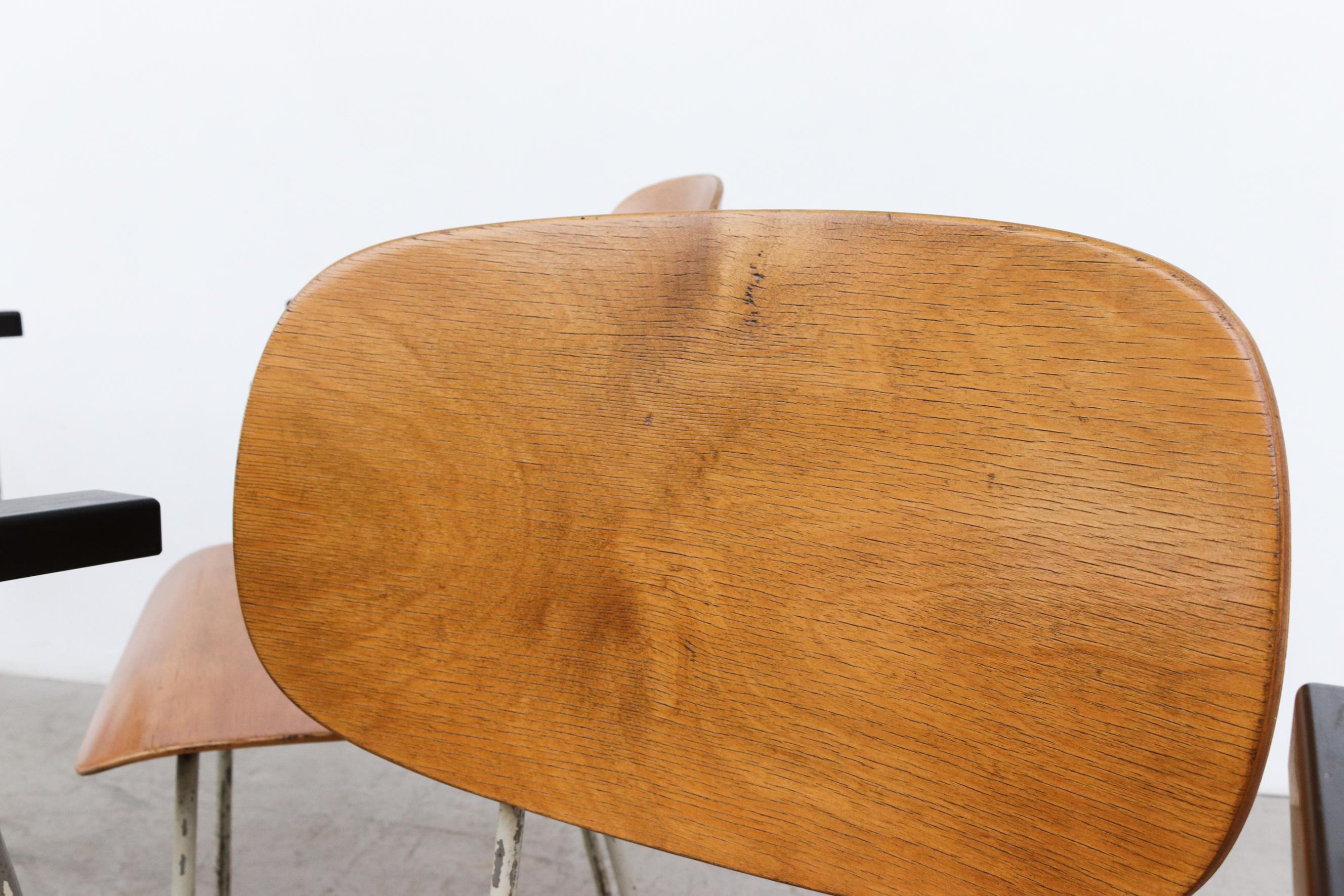 4er-Set  Wim Rietveld Modell „216“ Sessel für Gispen (Metall) im Angebot