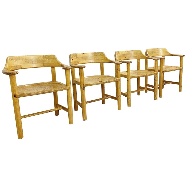 Set of 4 Wood Chairs For Sale at 1stDibs