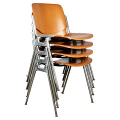 Wood DSC 106 chairs by Giancarlo Piretti for Castelli