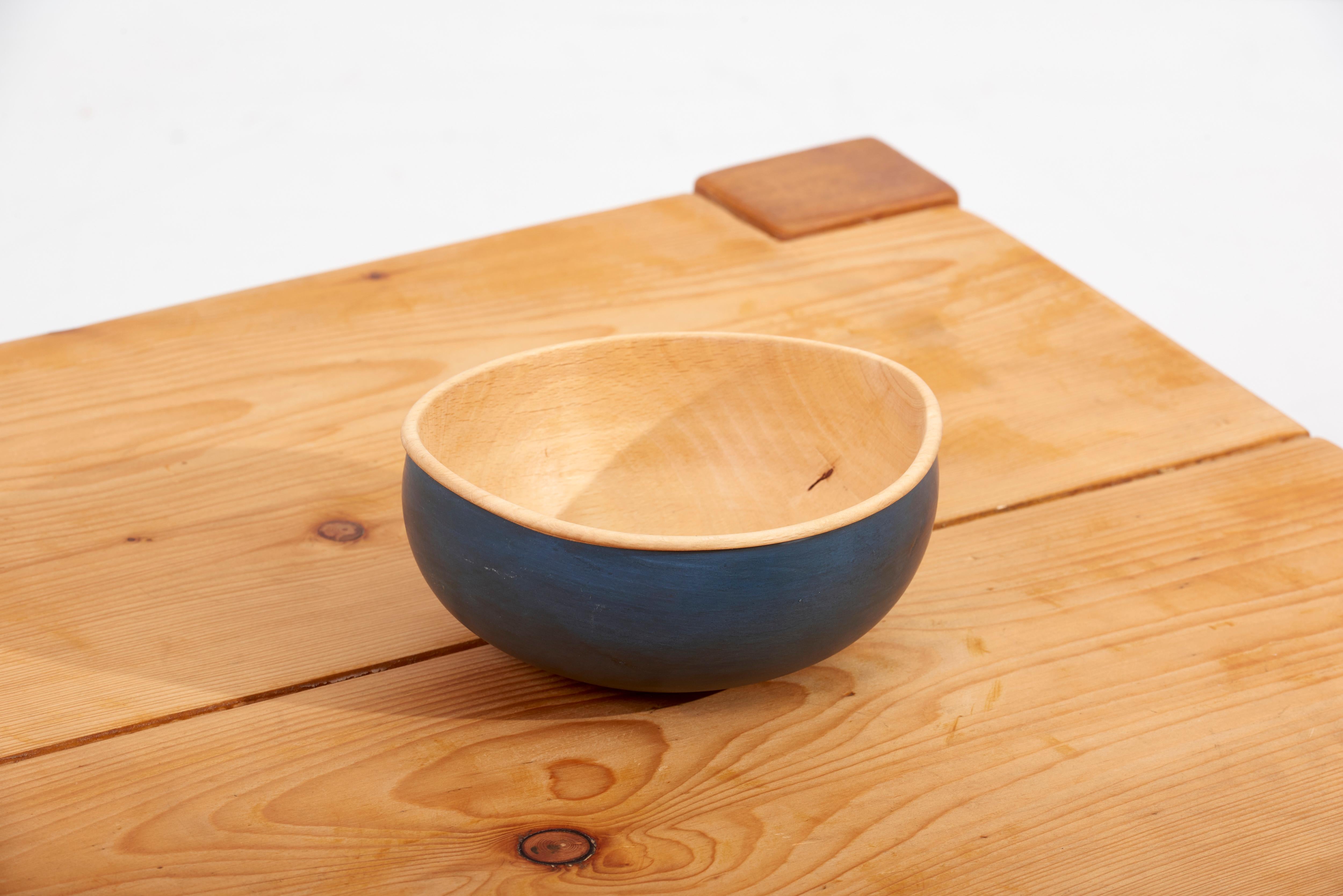 Painted Set of 4 Wooden Bowls by Fabian Fischer, Germany, 2020