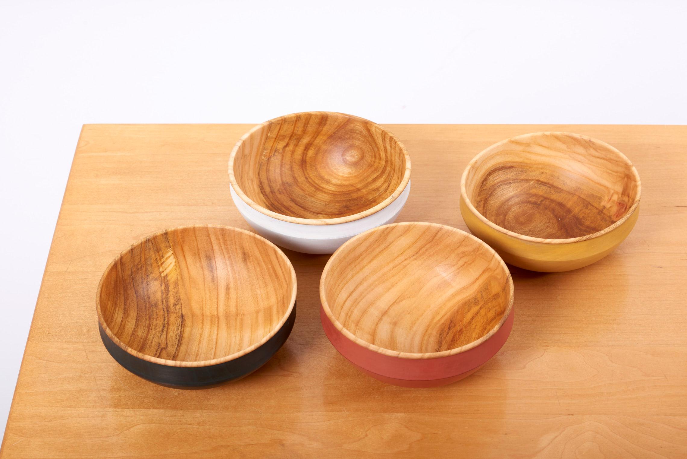 Set of 4 Wooden Bowls by Fabian Fischer, Germany, 2020 In New Condition For Sale In Berlin, DE