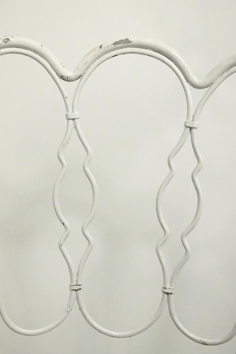 Set di 4 sedie da pranzo in ferro battuto di Lee Woodard in vendita 2