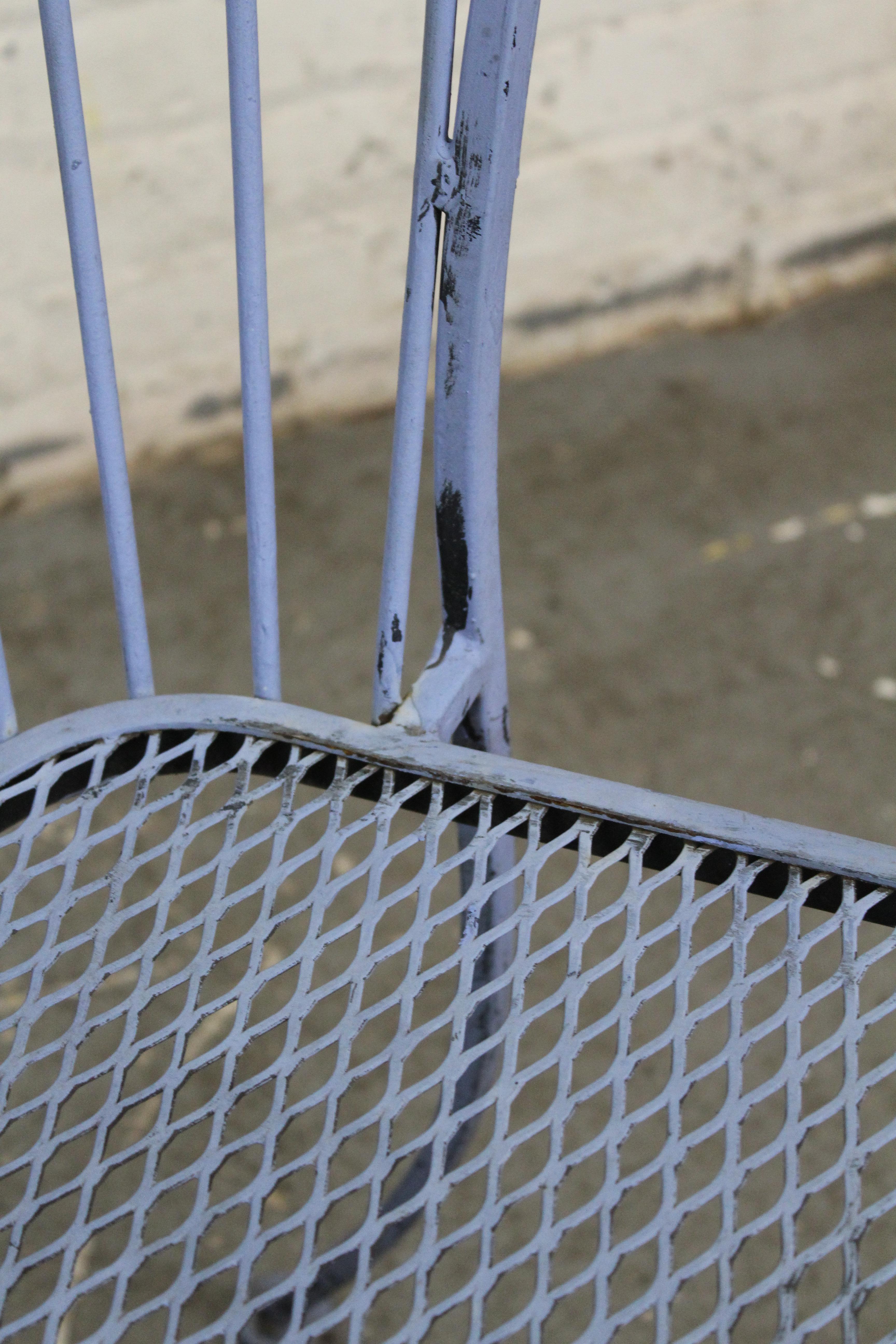 Set of 4 Wrought Iron 