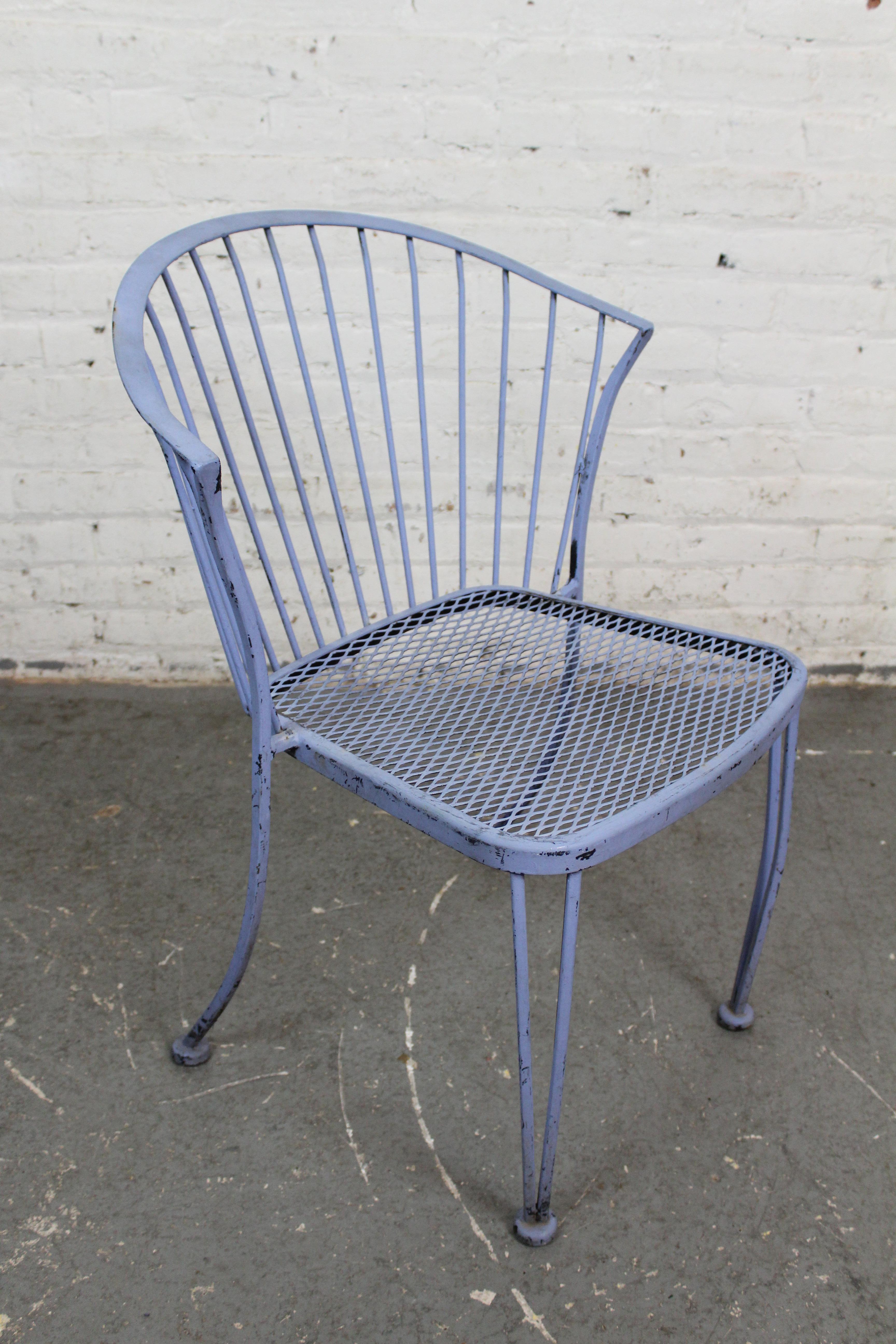 Set of 4 Wrought Iron 