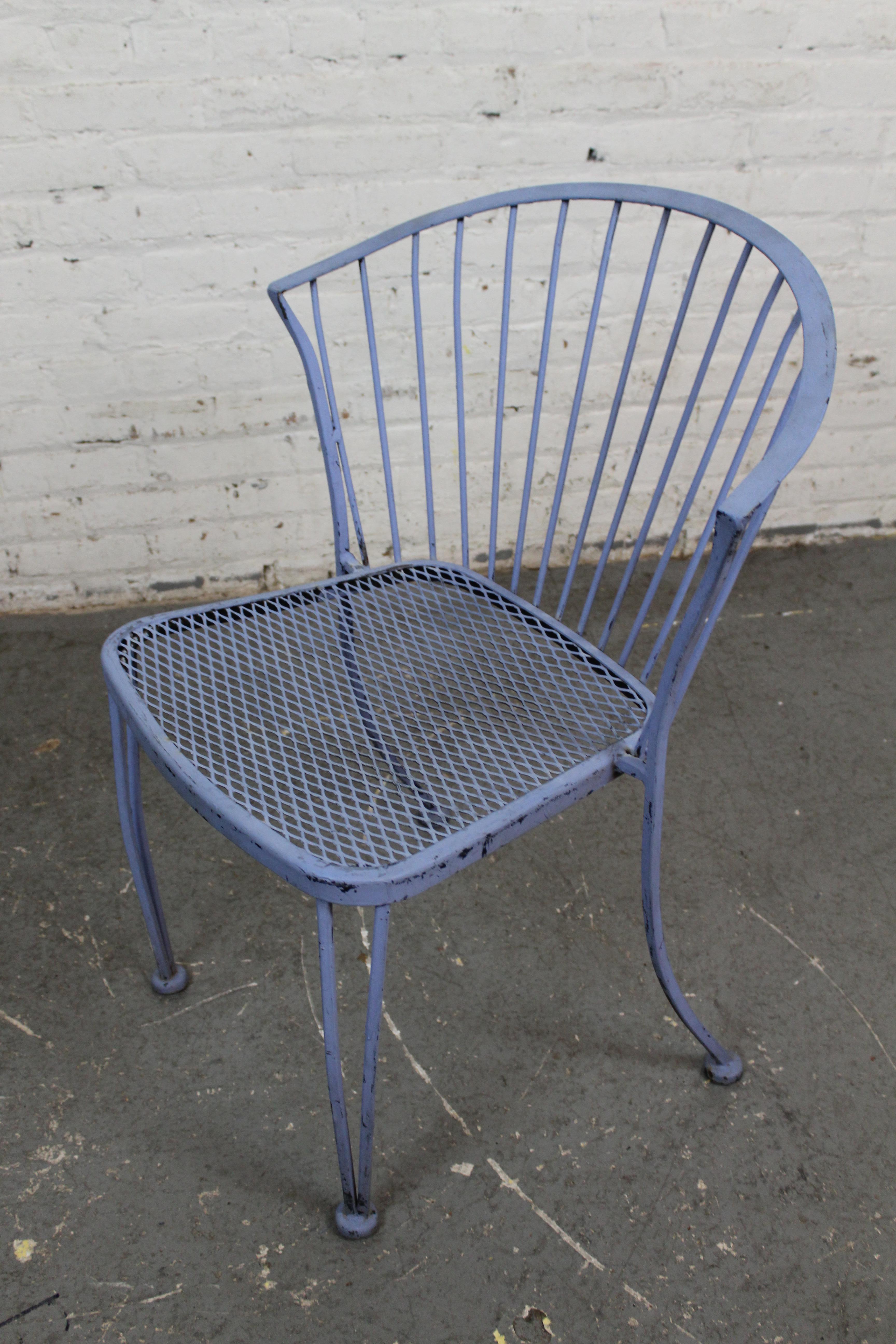Set of 4 Wrought Iron 