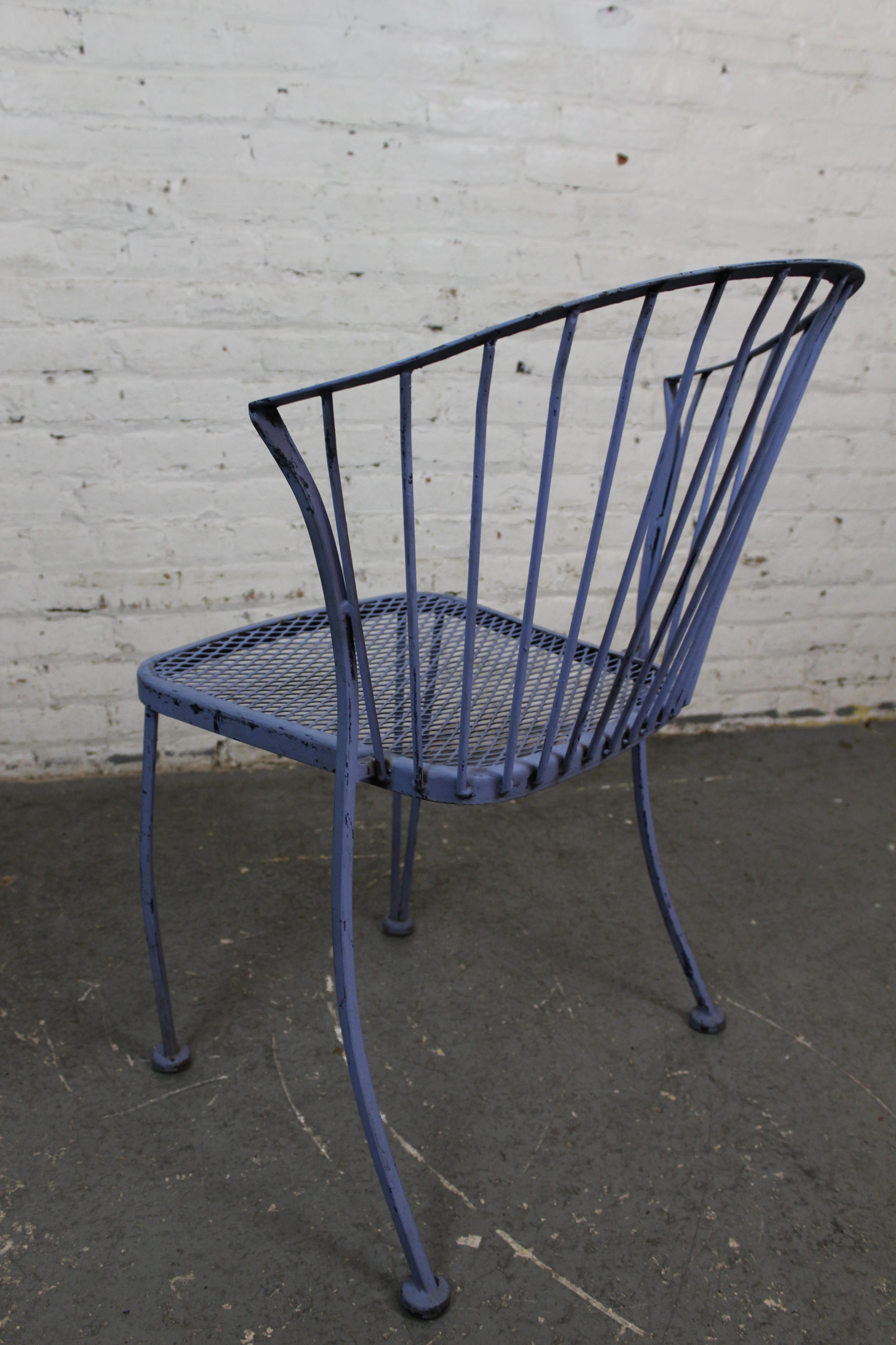 Set of 4 Wrought Iron 