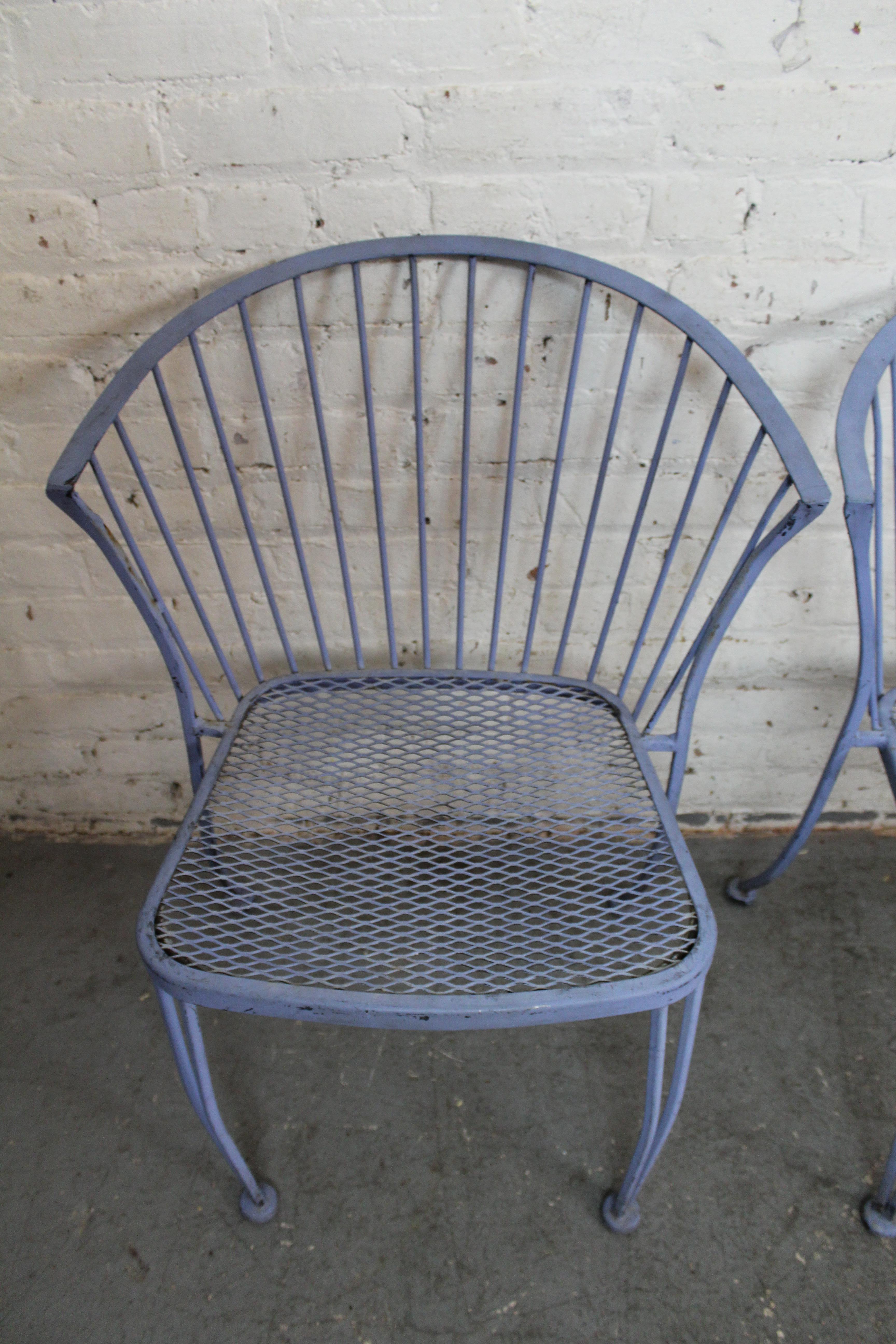 Metal Set of 4 Wrought Iron 