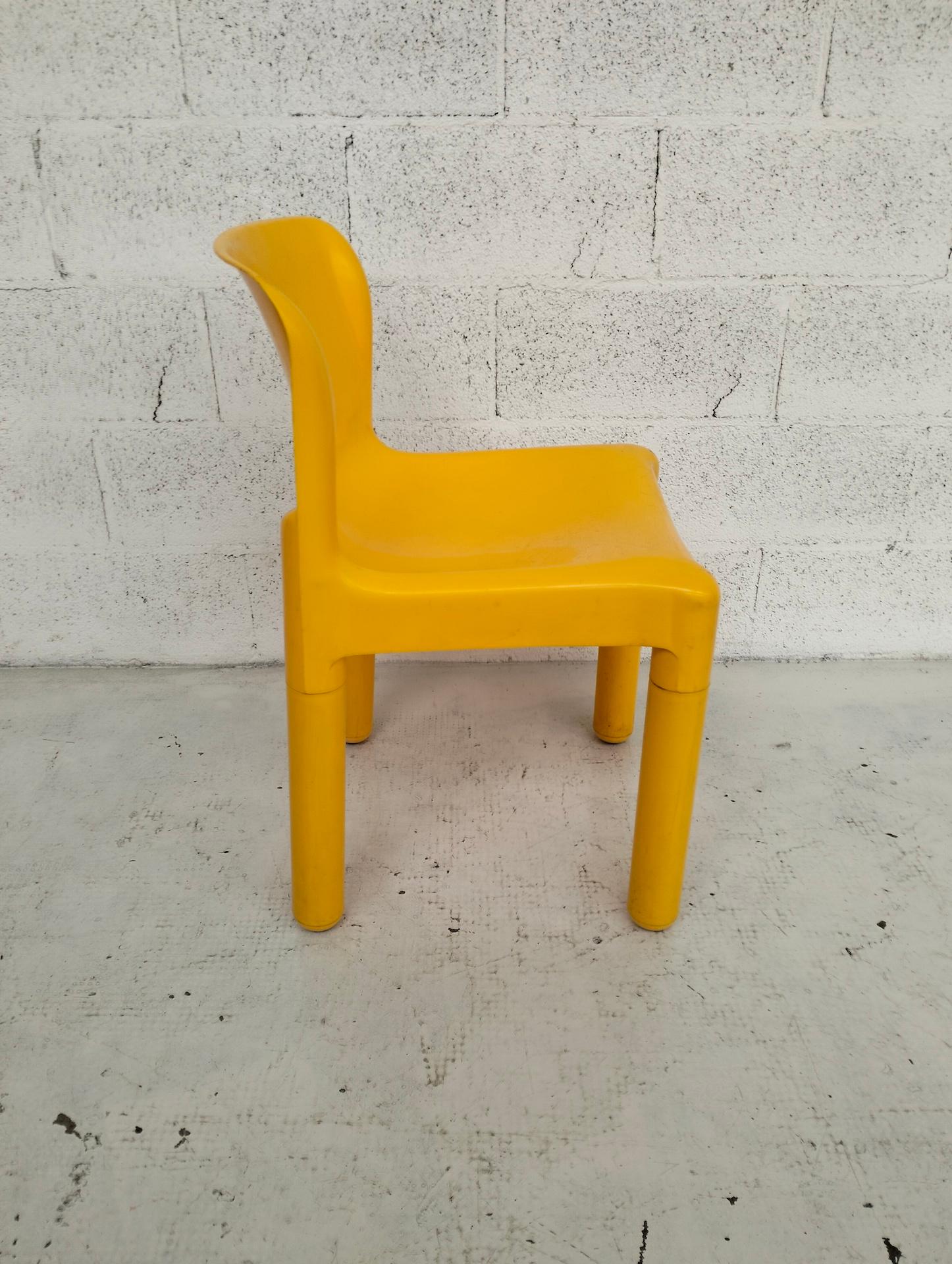 Set di 4 sedie gialle 