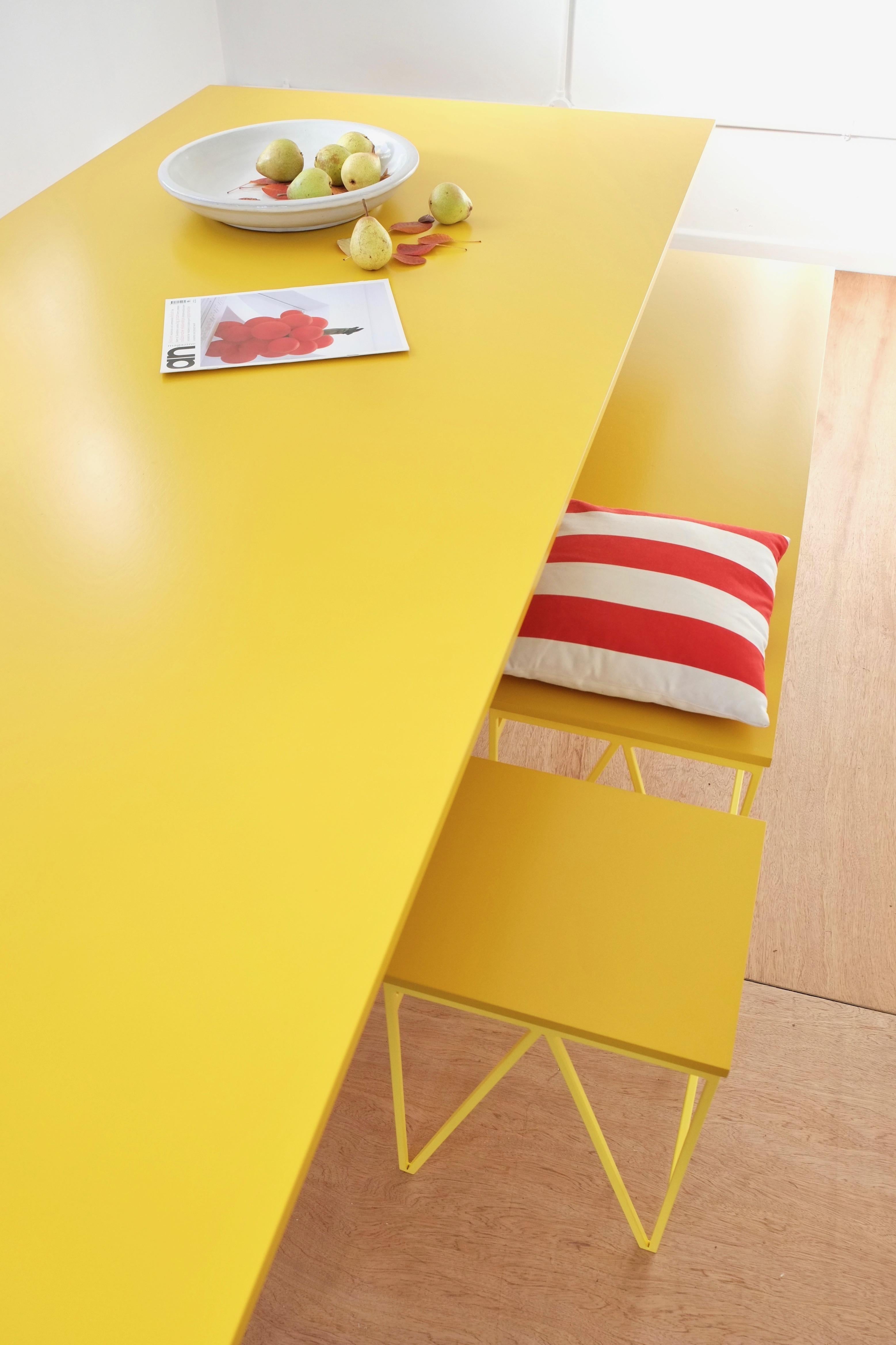 yellow colour stool