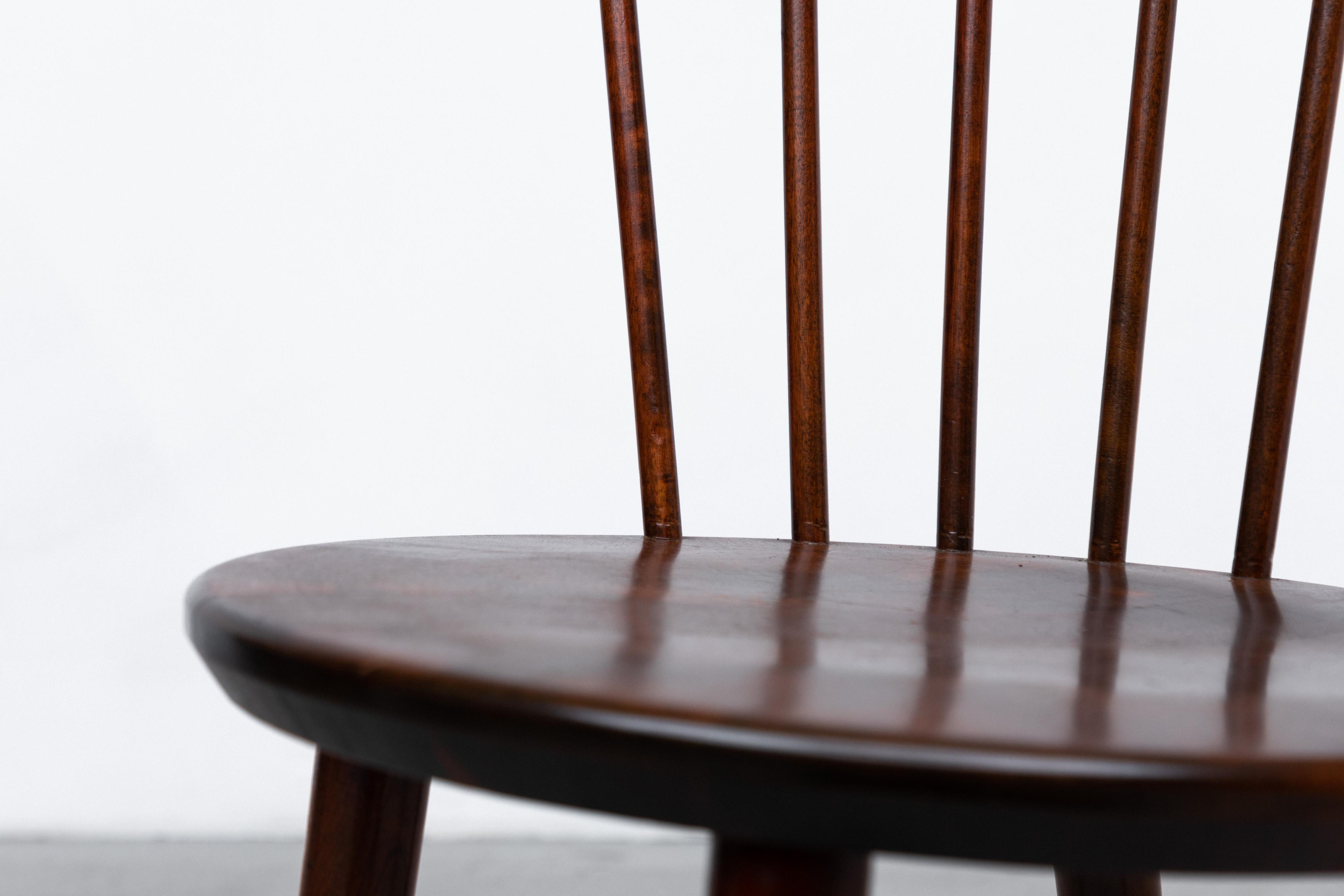 Set of 4 Yngve Ekstrom for Nesto V9 Spindle Back Chairs 8