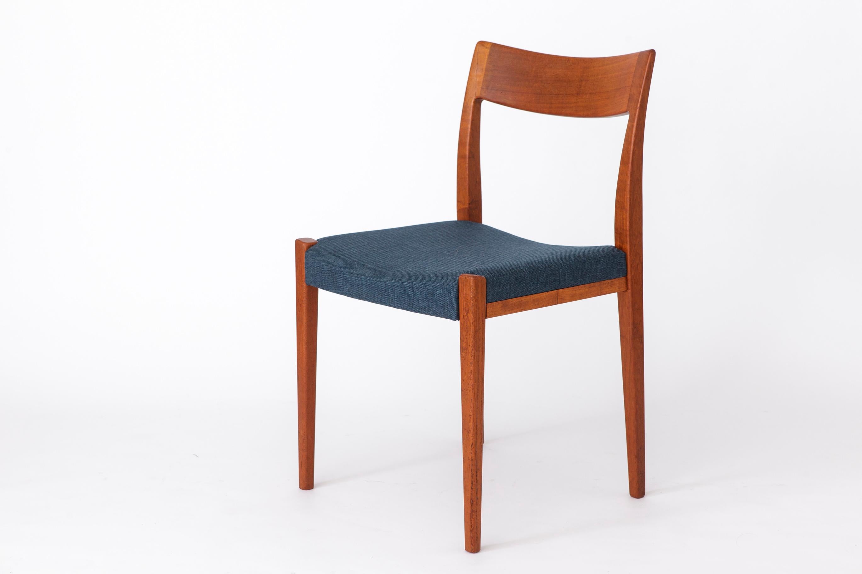 Set of 4 Yngve Ekström Kontiki Chairs  1960s Swedish Teak  Hugo Troeds Sueco en venta