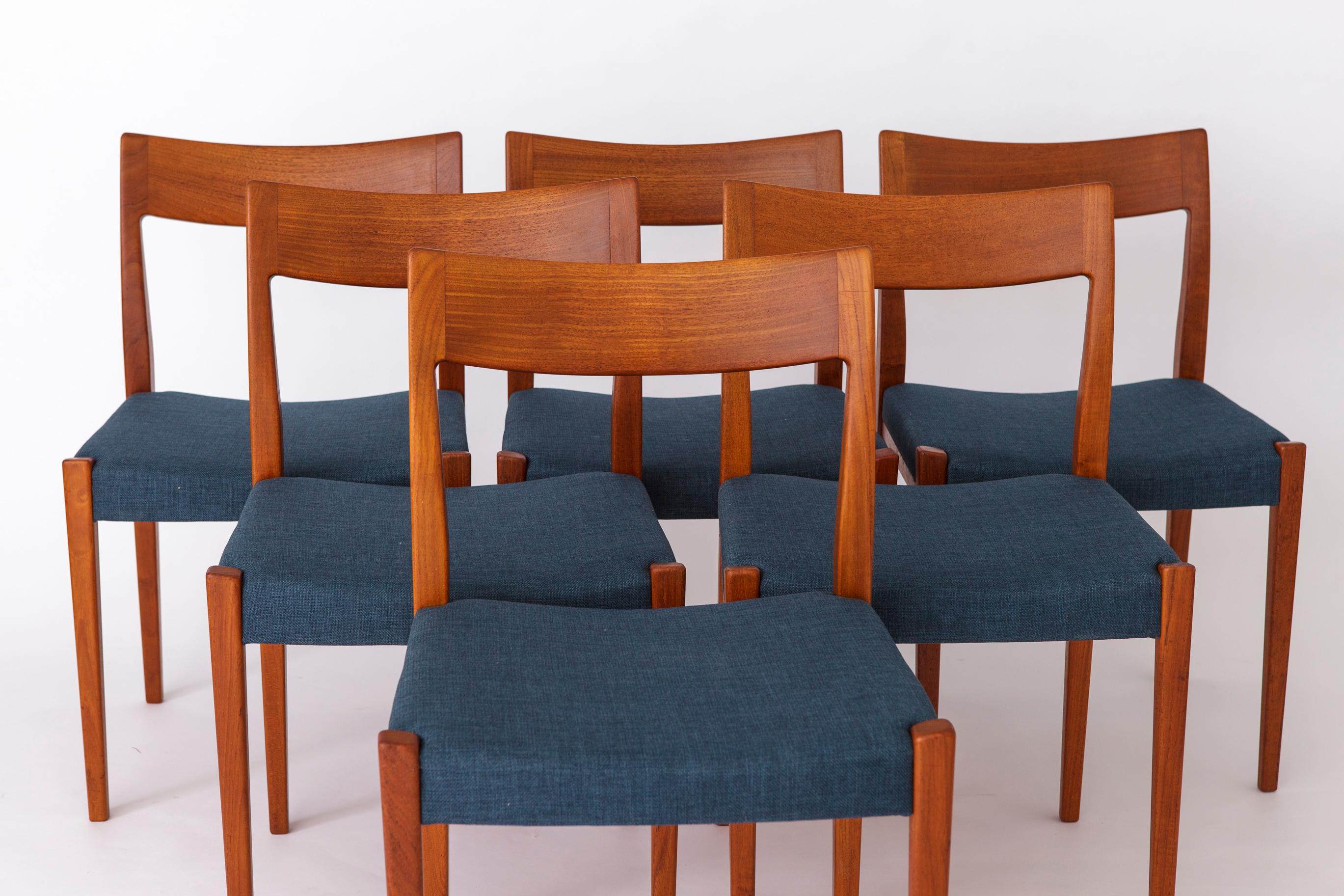 Set of 4 Yngve Ekström Kontiki Chairs  1960s Swedish Teak  Hugo Troeds en venta 1