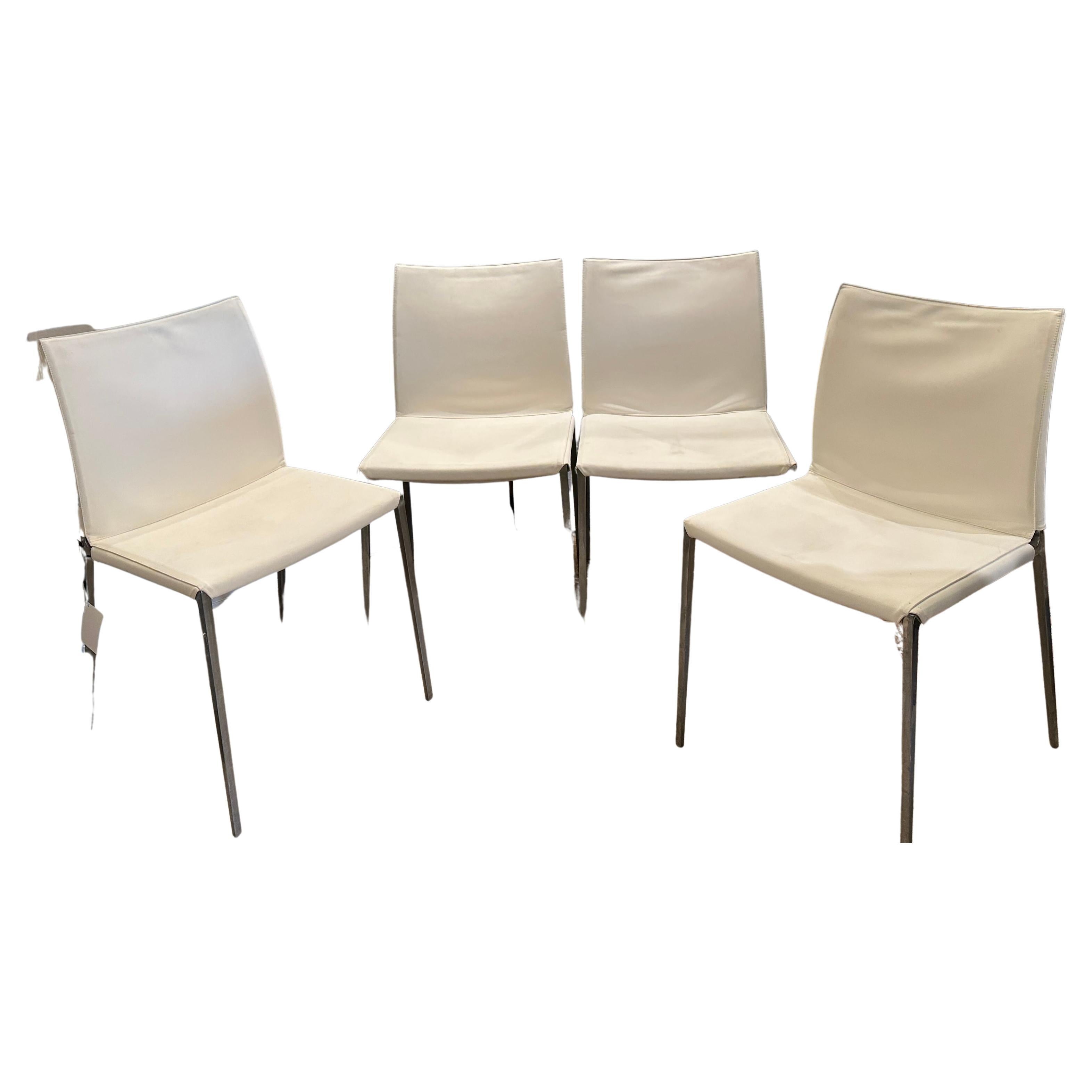 Set of 4 Zanotta Mid Century Dining Chairs